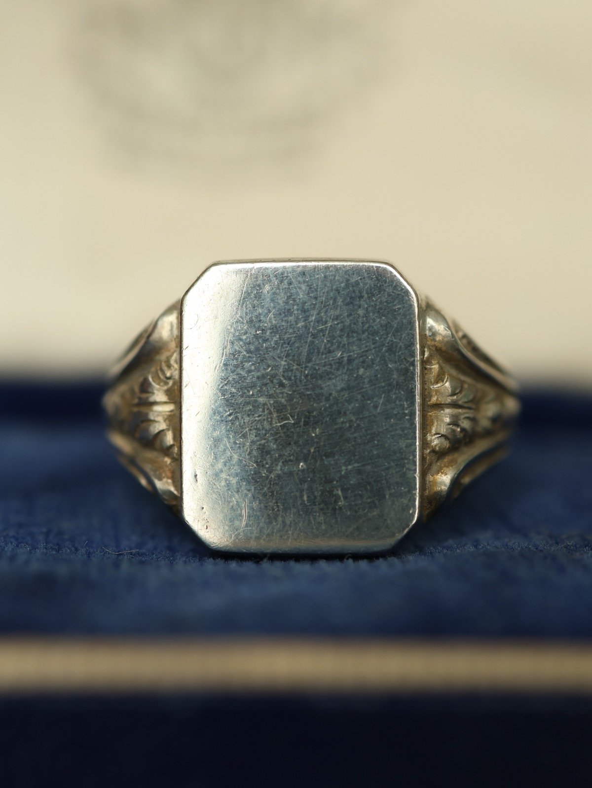 c.1950 Germany / アールデコスタイル/シグネットリング