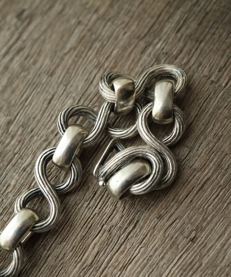 c.1960–70s Norway / ノルディックリンクブレスレット / Silver 925