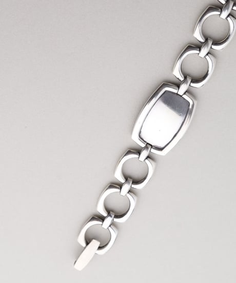 c.1960 France / モダン ID ブレスレット / Silver 800