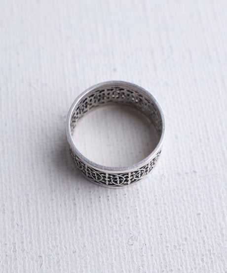 c.1950–70s France / ゴシックモチーフリング / Silver800-925