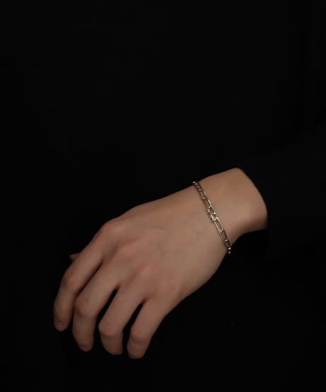 c.1970 France / Maille Cheval Link Chain Bracelet / Silver 925