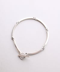 c.1960 Denmark / N.E. FROM Minimal Bar Bracelet / Silver 925