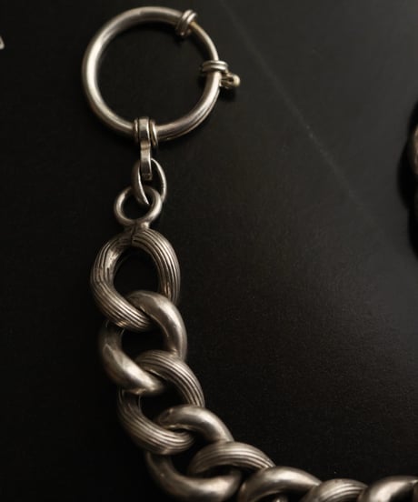 c.1920 France Paris / グルメットチェーン　ブレスレット / Silver 800
