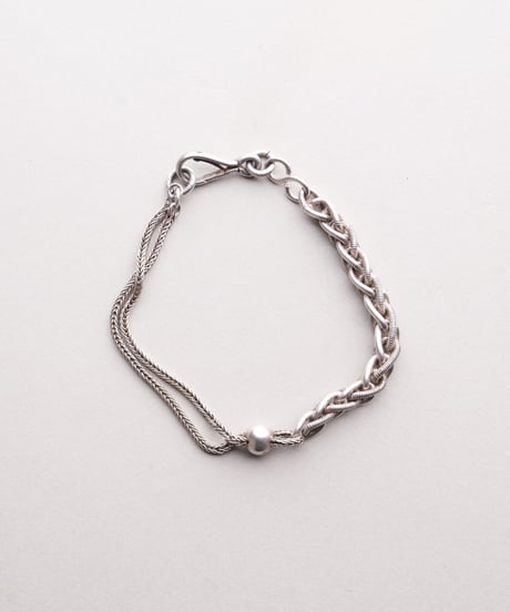 c.1890–1910 France / Watch Chain Bracelet / Silver 800