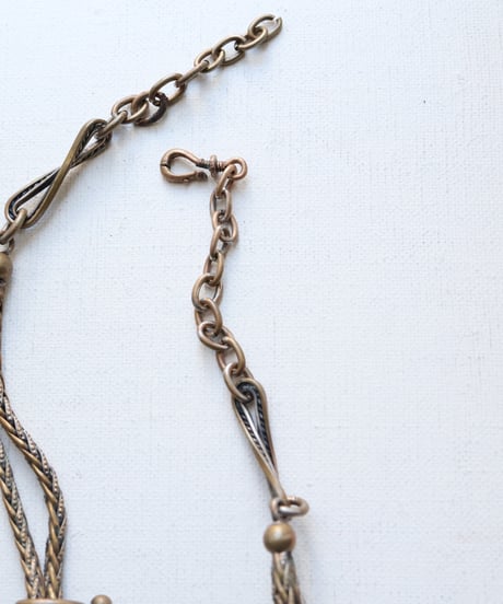 c.1900 France / シャトレーヌチェーン ウォッチチェーン / Brass