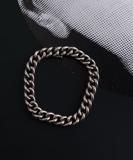 c.1960 France / Gourmette Chain Bracelet / Silver 800
