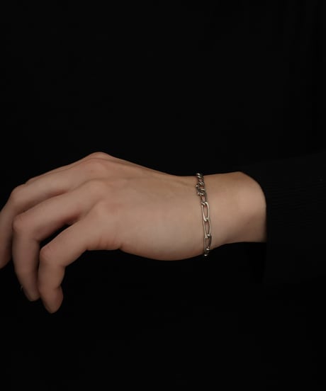 c.1970 France / Maille Cheval Link Chain Bracelet / Silver 925