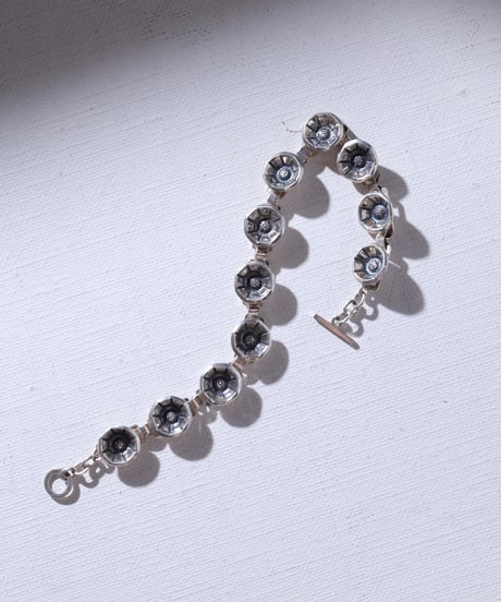 c1950 Denmark  / フラワーブレスレット / Sterling Silver 925 / John Lauritzen