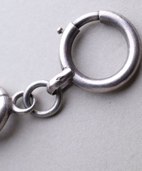 c.1900 France / Gourmette Chain Bracelet / Silver 800