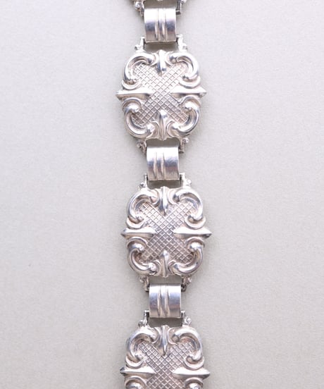 c.1950 Norway Modern Folk Bracelet / Silver 830