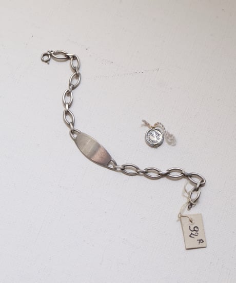 c.1950 France / ID ブレスレット / Silver 800