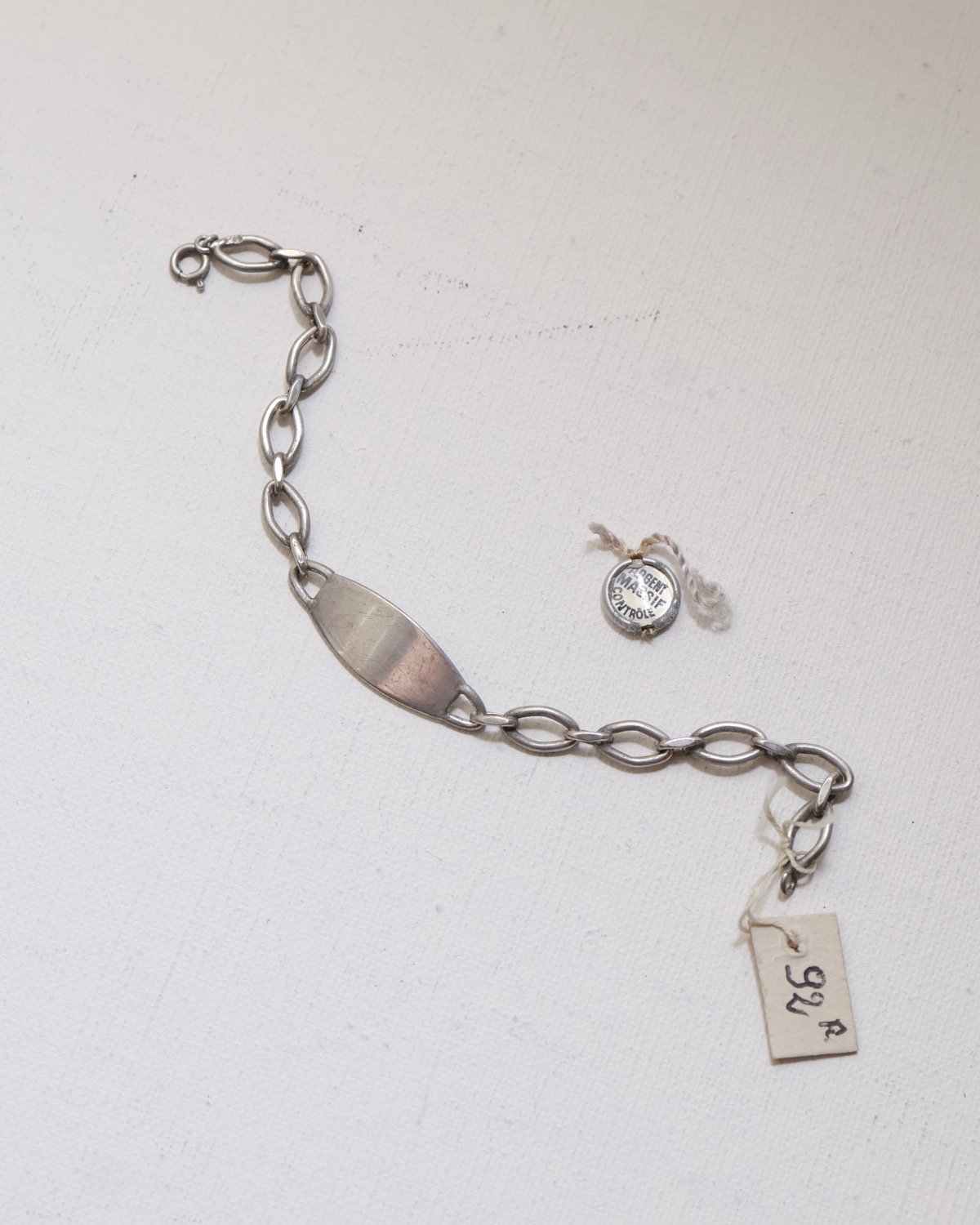c.1950 France / ID ブレスレット / Silver 800 | BLUE BOX
