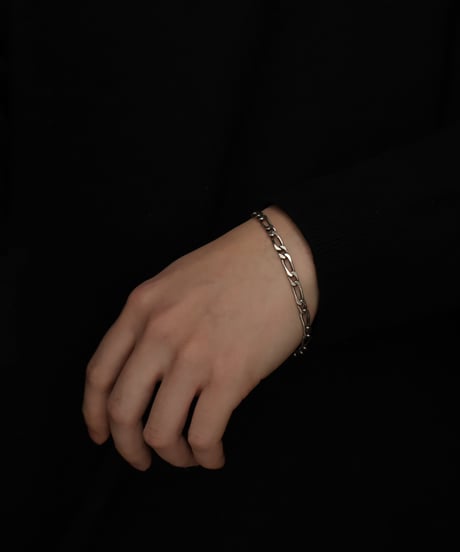 c.1960 France / Maille Cheval Link Chain Bracelet / Silver 800