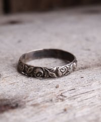 c.1920 Norway / Folk Rose リング/ Silver 830