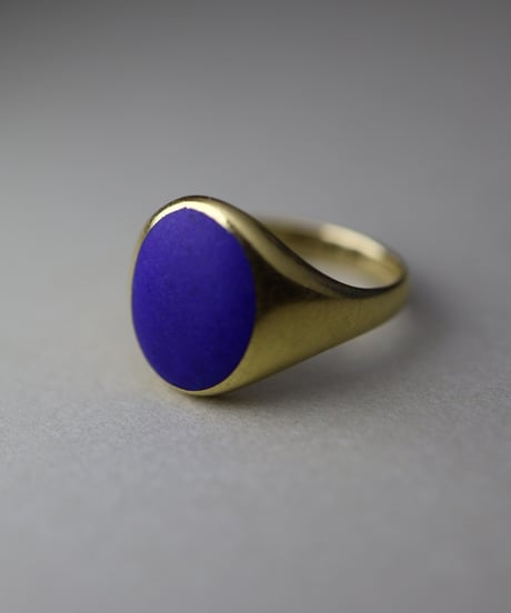 1930 England London/ アンティークシグネットリング/ラピスラズリ/18CT GOLD