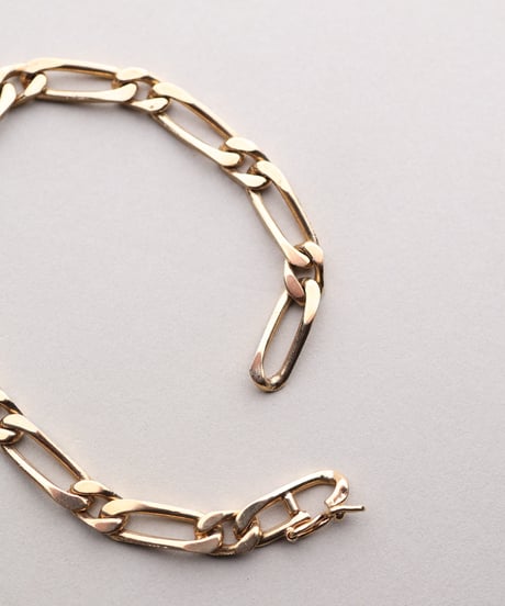 c.1960 France / Maille Cheval Link Chain Bracelet / Vermil