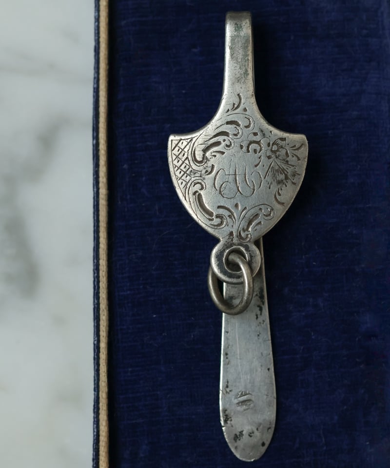c.1890 France / シャトレーヌ/ キーホルダー/ Silver 800 | BL