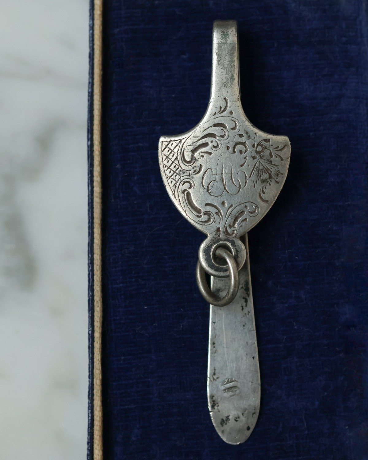 c.1890 France / シャトレーヌ/ キーホルダー/ Silver 800 | BL