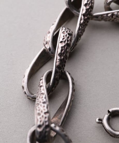 c.1930-40 Germany / Floral Twisted Link Bracelet / Silver 835