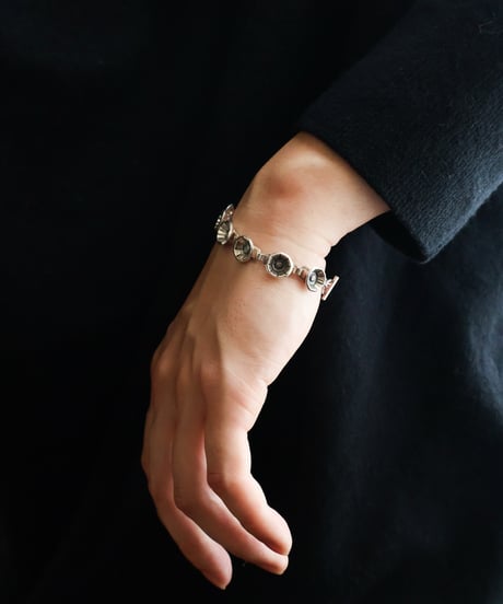 c1950 Denmark  / フラワーブレスレット / Sterling Silver 925 / John Lauritzen