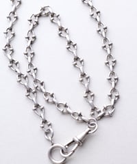 c.1900 France Watch Chain Necklace & Bracelet / Silver 800