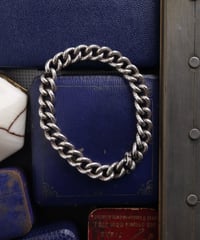 c.1960 France / Gourmette Chain Bracelet / Silver 800