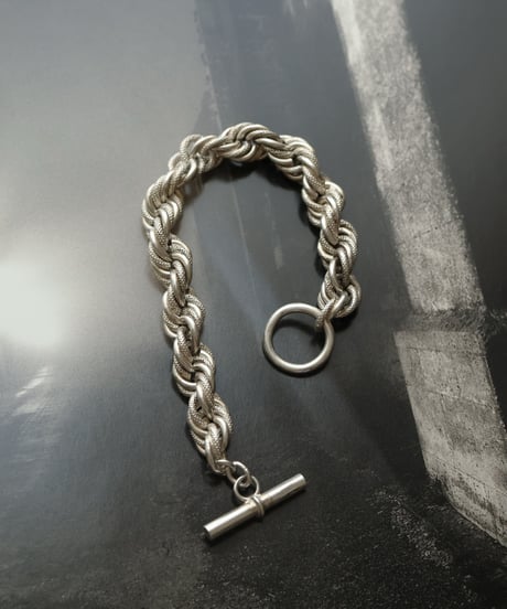 c. 1960s France / ツイストチェーンブレスレット/ Silver 800