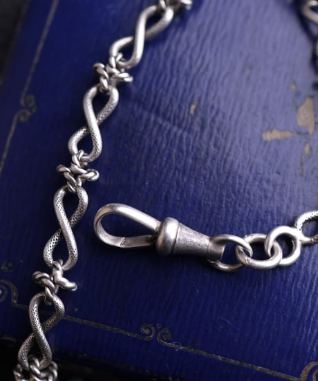 c.1910–30 France / Knot-linked Watch Chain Bracelet / Silver 800