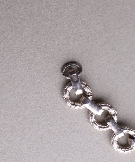 c.1930–40 Czechoslovakia / Donut Link Bracelet / Silver 900