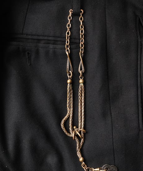 c.1900 France / シャトレーヌチェーン ウォッチチェーン / Brass