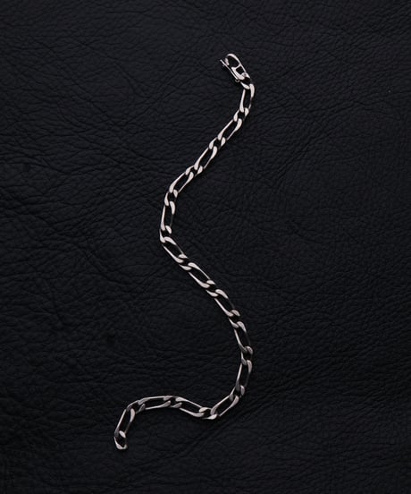 c.1960 France / Maille Cheval Link Chain Bracelet / Silver 800