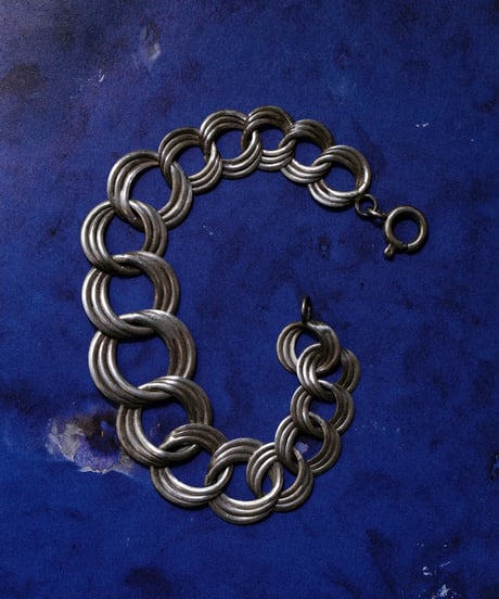 c.1930 France / 三連リンクブレスレット / Silver 800