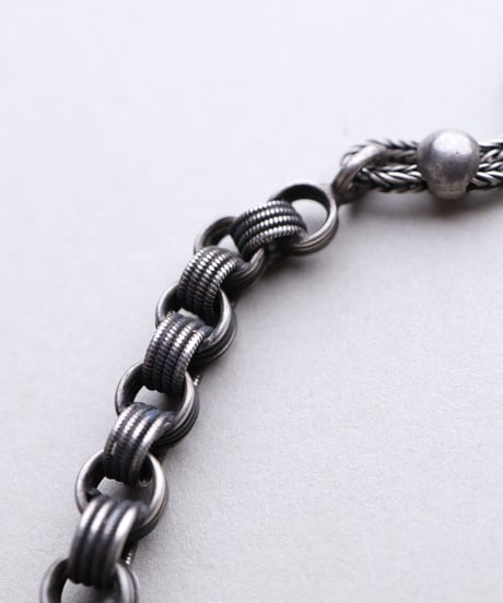 c.1870–1890 France Watch Chain Bracelet / Silver 800