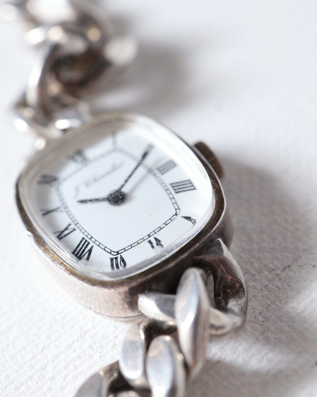 c.1970 Swiss × Germany / ブレスレットウォッチ / Silver 80
