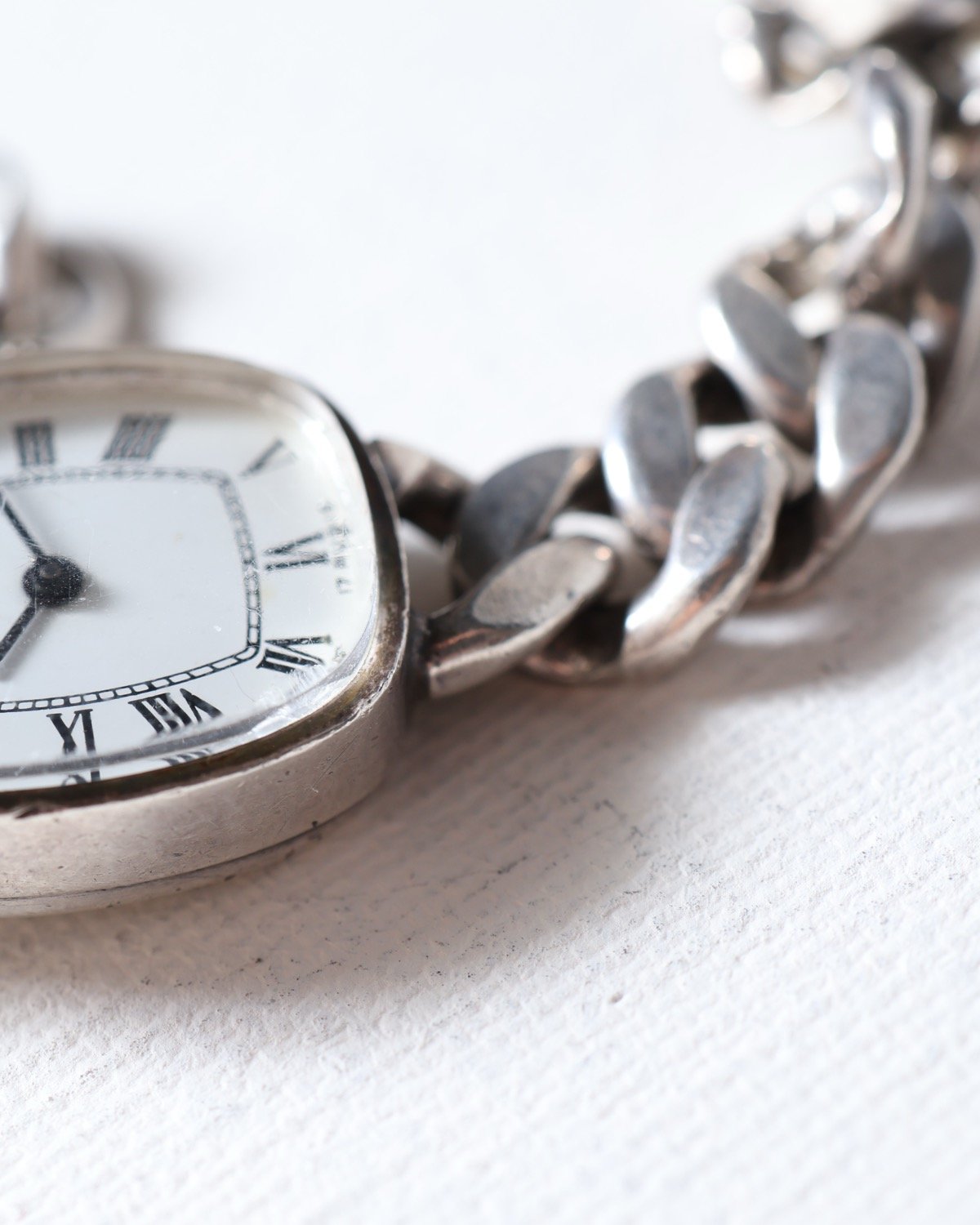 c.1970 Swiss × Germany / ブレスレットウォッチ / Silver 80