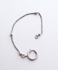 c.1900 France Watch Chain Bracelet / Silver 800