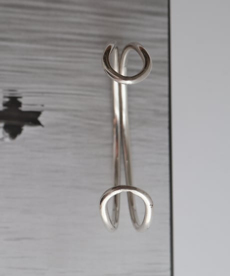 c.1960s France / Quilbé Paris シルバーバングルウォッチ / Silver 800