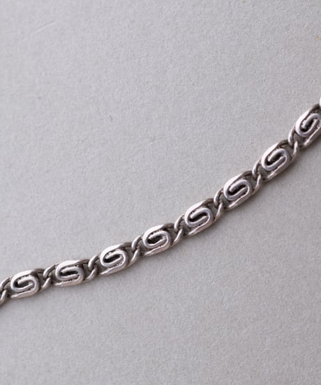 c.1940–50 Germany Snail Link Chain Bracelet / Silver 835
