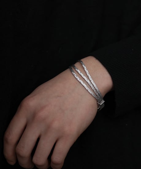 c.1960–70 Germany / Triple Strand Bracelet / Silver 835