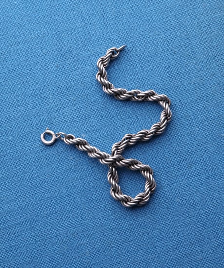 c.1945–49 Czechoslovakia / Rope Chain Bracelet / Silver 800