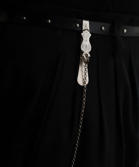 c.1870 France / Napoleon III Chatelaine & Chain / Silver 800