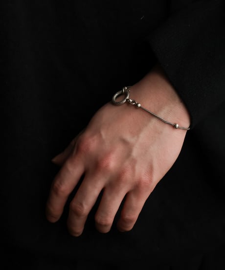 c.1900 France Watch Chain Bracelet / Silver 800