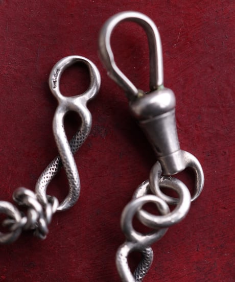 c.1910–30 France / Knot-linked Watch Chain Bracelet / Silver 800