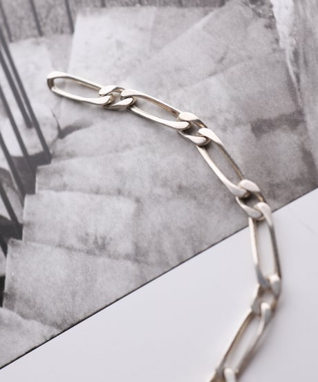 c.1960 France ID Plate Maille Cheval Bracelet / Silver 800