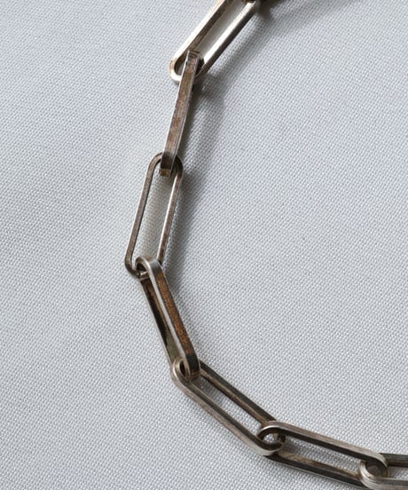 c.1950 France レクタングルチェーンブレスレット/ Silver 800