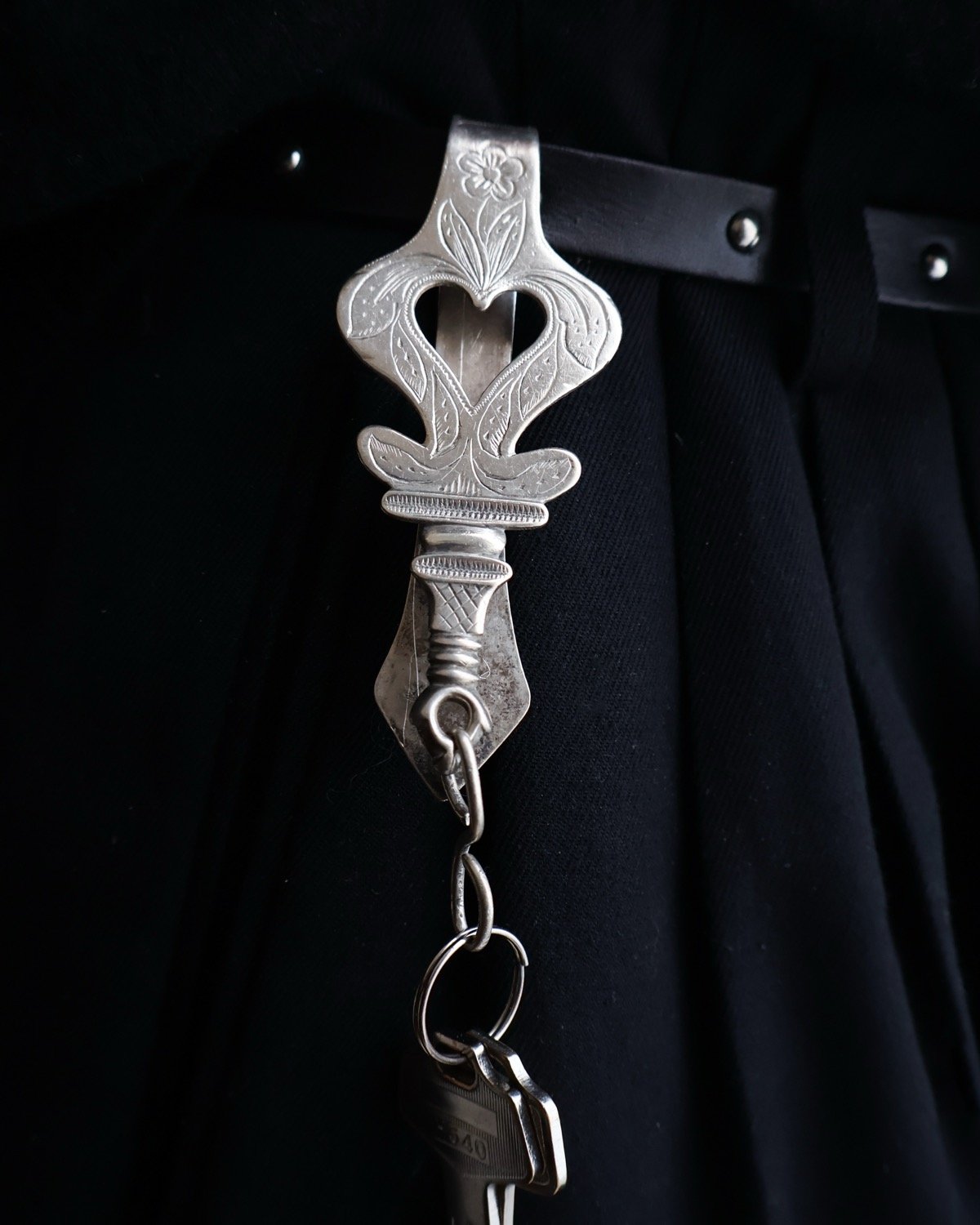 c.1890 France / アール・ヌーヴォー/ シャトレーヌ / Silver 800