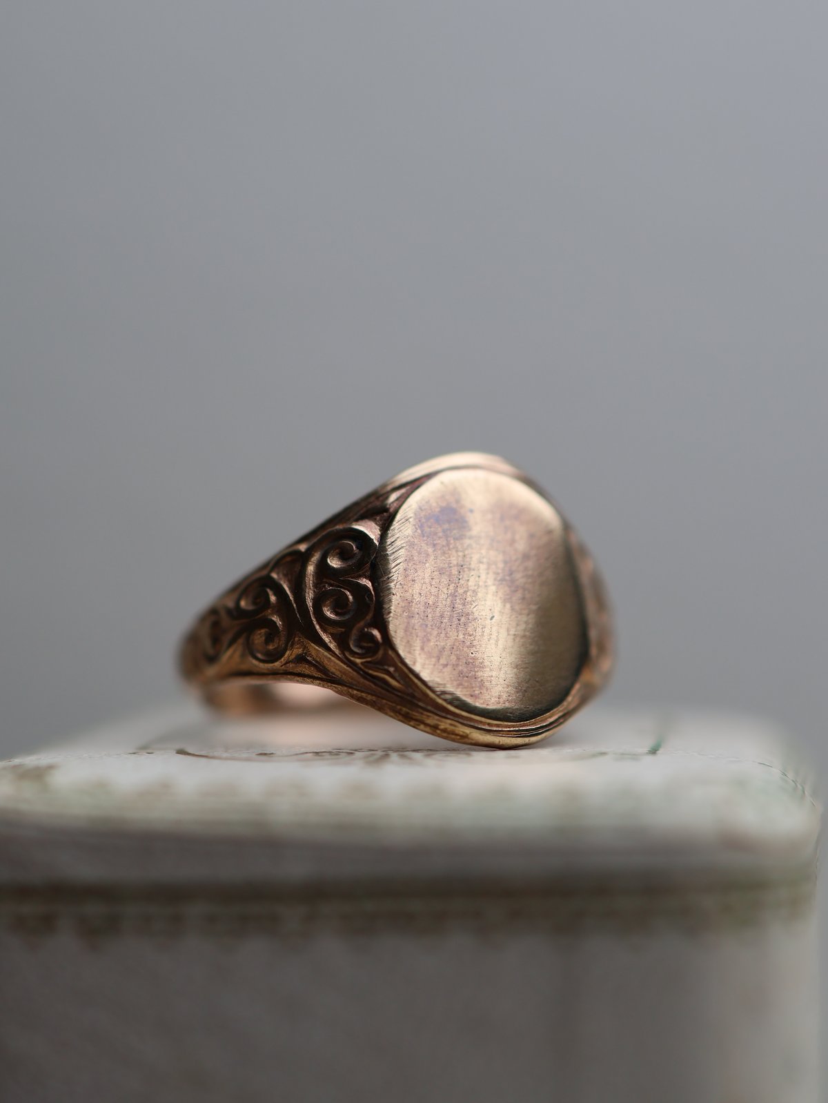 フランスのアンティークリング　19号 FR-39】 K18 オパール アールヌーヴォー トンボ アンティーク