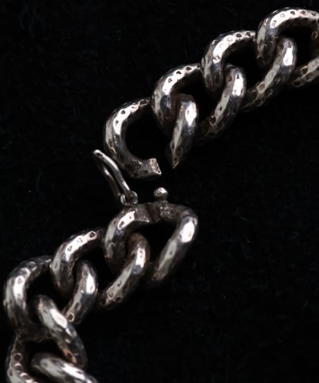 c.1960 France / Gourmette Chain Bracelet / Silver 800