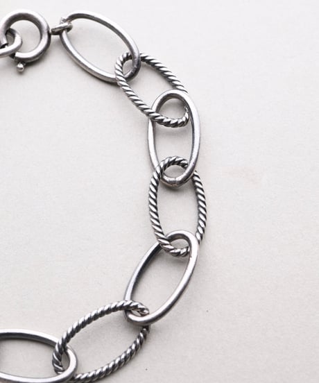 c.1940–50 Germany / Oval Link Chain Bracelet / Silver 800