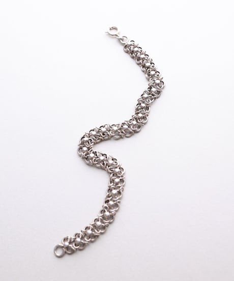 c.1910–30 France Decorative Link Bracelet / Silver 800